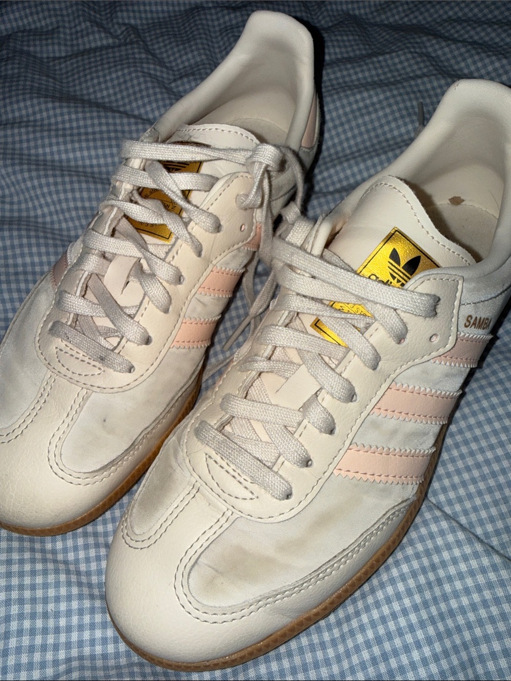 Adidas kids sambas! Neutral beige size 4